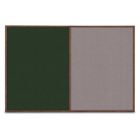 United Visual Products Slim Style Indoor Enclosed Radius Corkbo UVRDS42SB-SATIN-ULTMAR